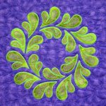 Feathered-Wreath-Block-Purple-Background