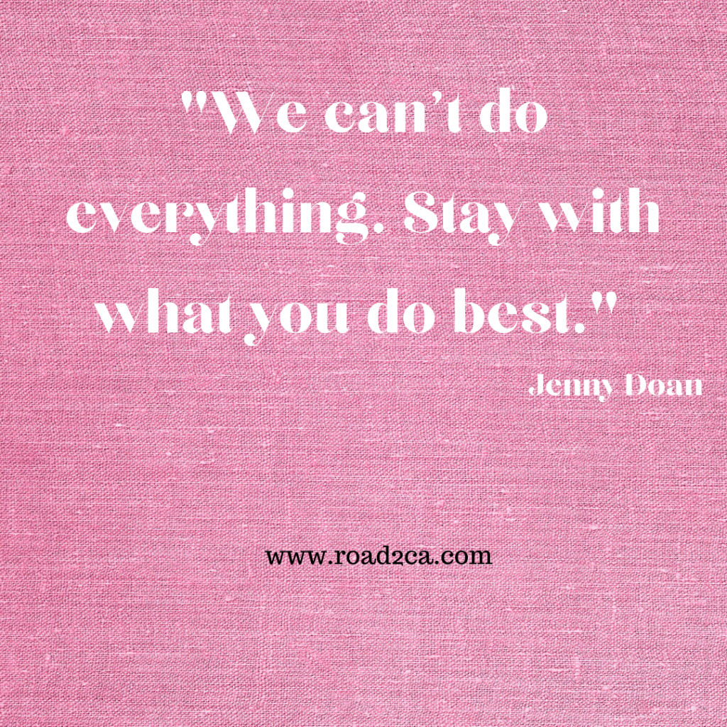 Jenny Doan's Wise Words