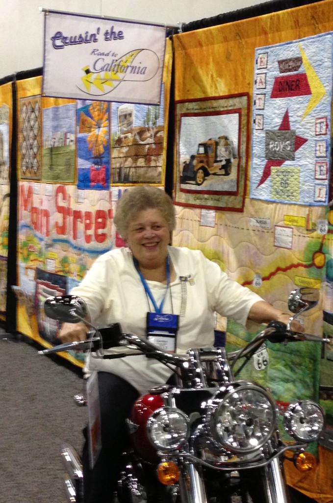 Carolyn on Harley